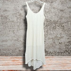 Women's lace dress sleeveless ivory lace short skirt with overlay Large stretch